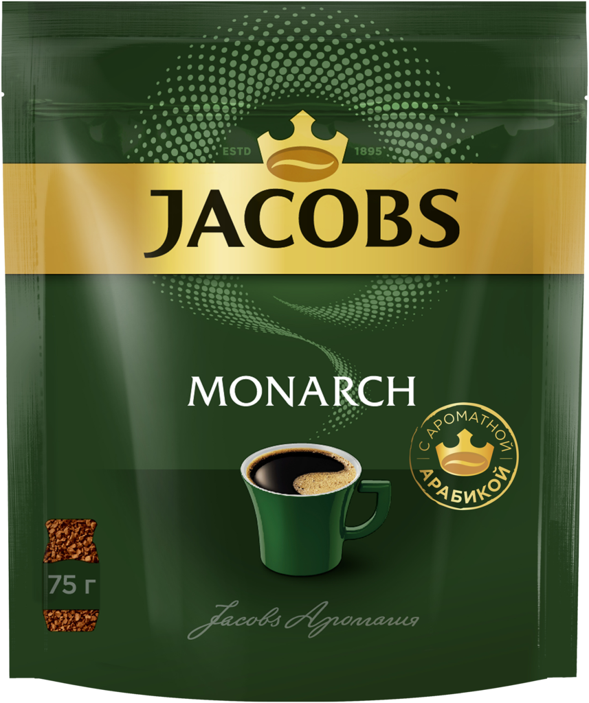 Кофе растворимый JACOBS Monarch натуральный сублимированный